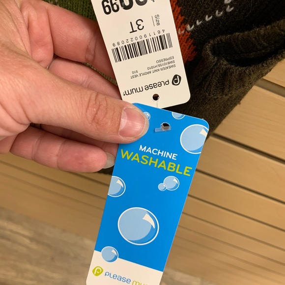 NWT Please Mum sweater vest, 3T - Picture 3 of 3